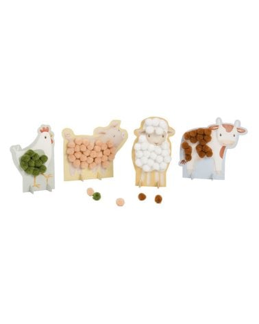 Tarjetas de Pompones Little Farm de Little Dutch