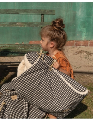 Saco Cuco Capucha Luigi Borreguito de Giraffa Bianca e Blu