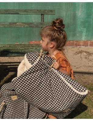 Saco Cuco Capucha Luigi Borreguito de Giraffa Bianca e Blu