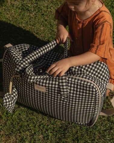 Maleta Maternal Luigi de Giraffa Bianca e Blu