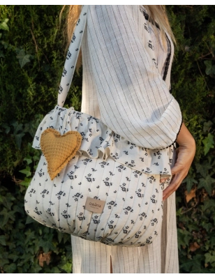 Bolsa Sweet Greta de Giraffa Bianca e Blu