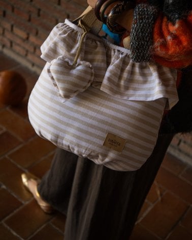 Bolsa Sweet Ragazzi de Giraffa Bianca e Blu Piedra