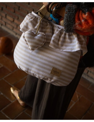 Bolsa Sweet Ragazzi de Giraffa Bianca e Blu Piedra