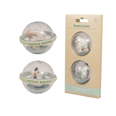 Pack de Bolas Giratorias Little Farm de Little Dutch