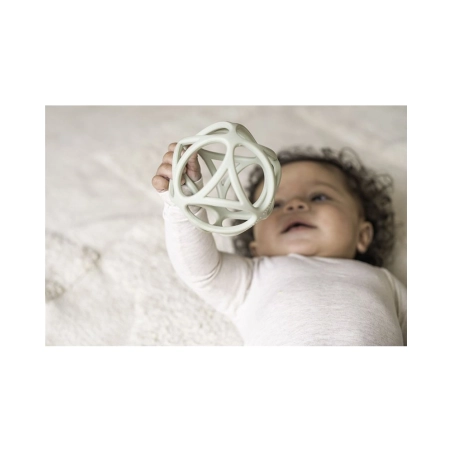 Pelota Sensorial de Silicona Essentials de Little Dutch Verde
