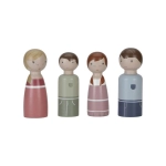 Set Familia Rosa para Casa de Muñecas de Little Dutch