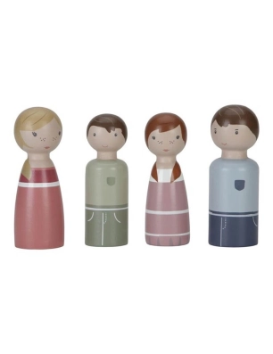 Set Familia Rosa para Casa de Muñecas de Little Dutch