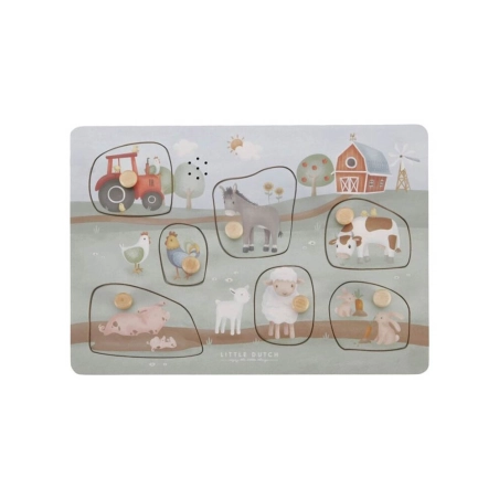 Puzzle con Sonido Little Farm de Little Dutch