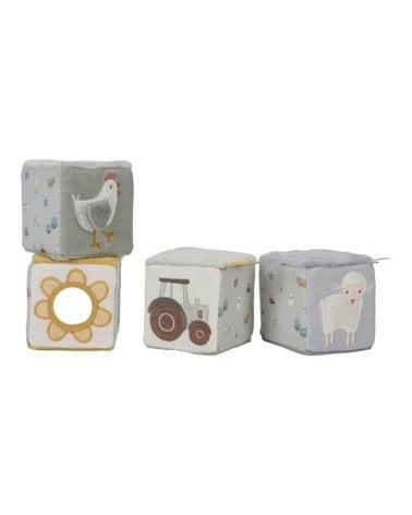 Cubos Apilables Blanditos Little Farm de Little Dutch