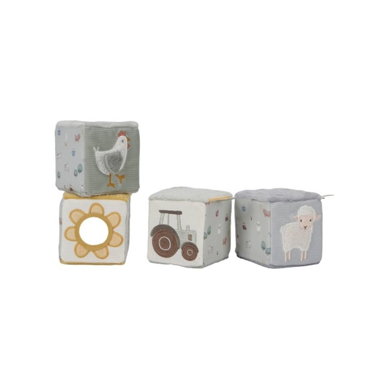 Cubos Apilables Blanditos Little Farm de Little Dutch