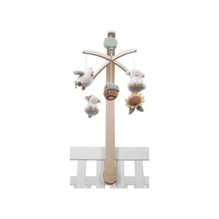 Móvil Musical de Madera Little Farm de Little Dutch