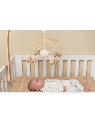 Móvil Musical de Madera Baby Bunny de Little Dutch