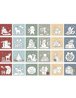 Calendario para Pintar de Navidad de Little Dutch