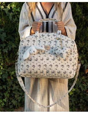 Bolso Canastilla Greta Giraffa Bianca e Blu