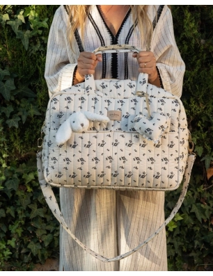 Bolso Canastilla Greta Giraffa Bianca e Blu