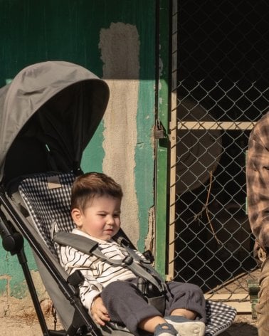 Colchoneta Recta Luigi de Giraffa Bianca e Blu