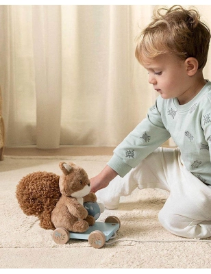 Arrastre Ardilla Peluche Forest Friends de Little Dutch