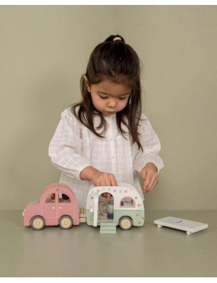 Set Coche y Caravana Essentials de Little Dutch