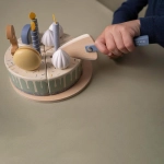 Pastel Cumple Madera Essentials de Little Dutch Azul