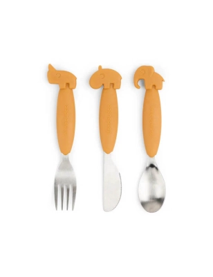 Cubiertos Acero Deer Friends de Done by Deer Mostaza