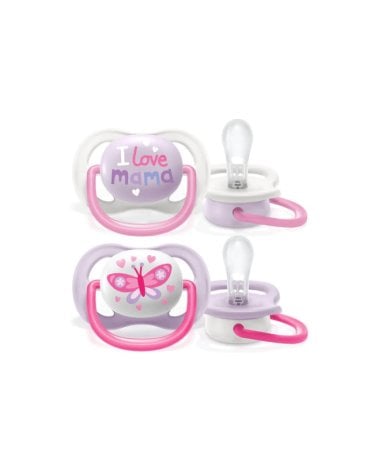 2 Chupetes Ultra Air 0-6 Meses de Philips Avent