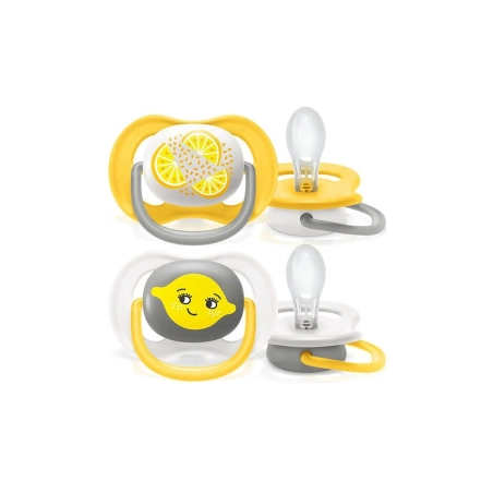 2 Chupetes Ultra Air 6-18 Meses de Philips Avent