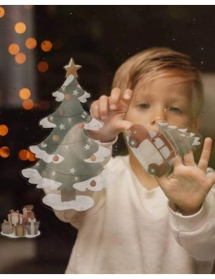 Pegatinas de Ventana Árbol Navidad de Little Dutch
