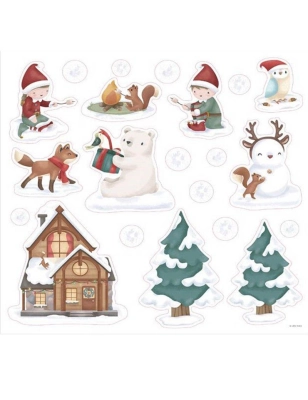 Pegatinas para Ventana Navidad de Little Dutch