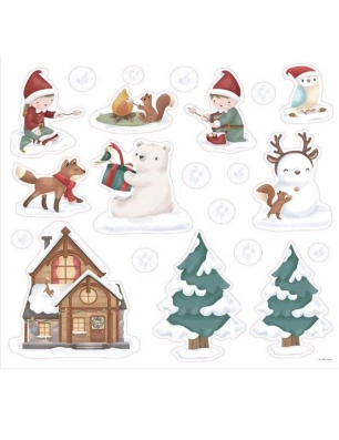 Pegatinas para Ventana Navidad de Little Dutch