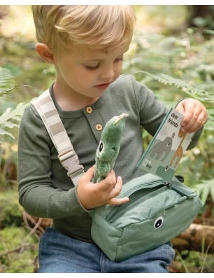 Riñonera Infantil Acolchada Croco de Done by Deer Verde