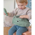 Riñonera Infantil Acolchada Croco de Done by Deer Verde
