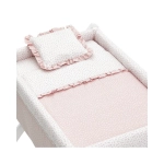 Minicuna Tijera Blanca Liberty de Cambrass Rosa