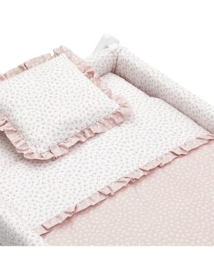 Minicuna Tijera Blanca Liberty de Cambrass Rosa