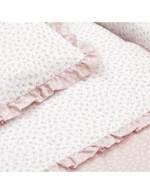 Minicuna Tijera Blanca Liberty de Cambrass Rosa