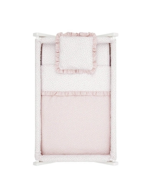 Minicuna Tijera Blanca Liberty de Cambrass Rosa