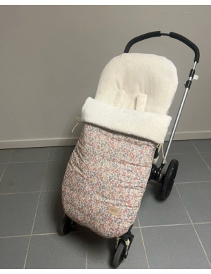 Saco Mac Emily Interior Pelo Giraffa Bianca e Blu