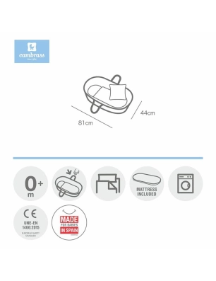 Capazo Palma Acolchado Une Liberty de Cambrass