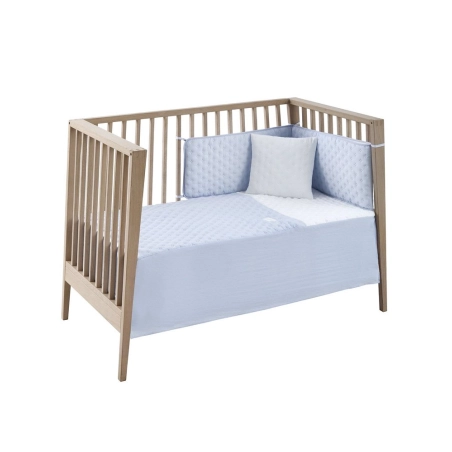 Juego Colcha y Protector Soft de Cambrass Celeste