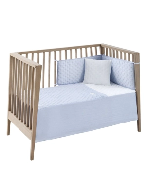 Juego Colcha y Protector Soft de Cambrass Celeste