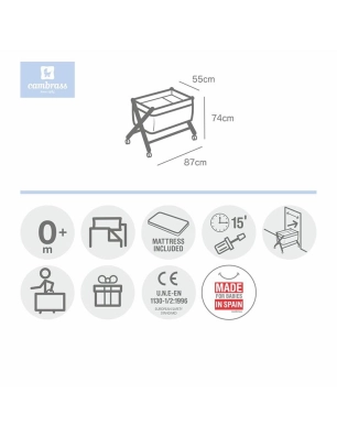 Minicuna Tijera Madera Magia de Cambrass Rosa