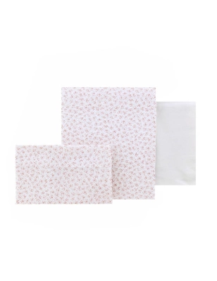 Pack 3 Piezas Sábanas Liberty de Cambrass Rosa