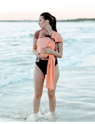 Bandolera Portabebés de Verano Quokkababy Melocotón
