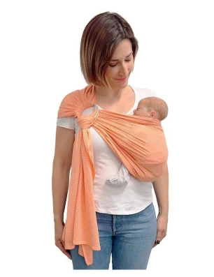 Bandolera Portabebés de Verano Quokkababy Melocotón