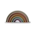 Juguete Apilar Arcoiris de Mushie Tropical