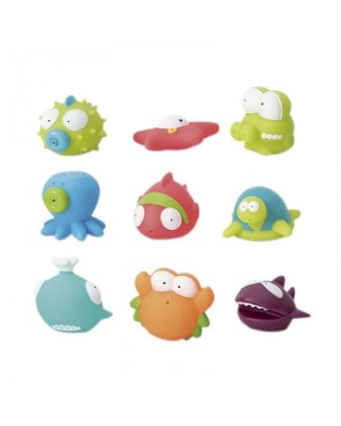 Bote 9 Juguetes de Baño Olmitos