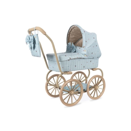 Cochecito de Muñecas Minnie Cherry Blue Coeur de Konges Slojd