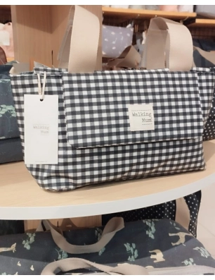 Bolso Organizador I Love Vichy de Walking Mum Negro