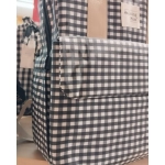 Mochila Maternal I Love Vichy de Walking Mum Negro