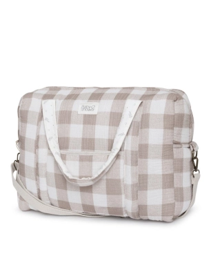 Bolsa de Maternidad Camila de Babyshower Vichy Caramel