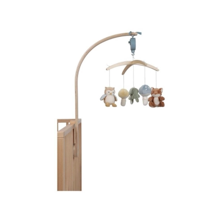 Móvil Musical Madera Forest Friends de Little Dutch